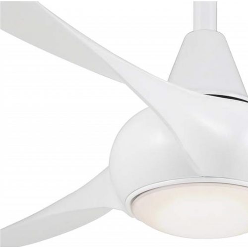  Minka-Aire F844-WH Light Wave 52 Ceiling Fan, White with 2-Remote and Control Bundle