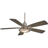 Minka-Aire F681-PN Groton 56 Ceiling Fan with Light & Remote Control, Polished Nickel