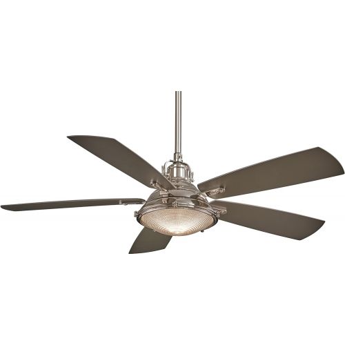  Minka-Aire F681-PN Groton 56 Ceiling Fan with Light & Remote Control, Polished Nickel
