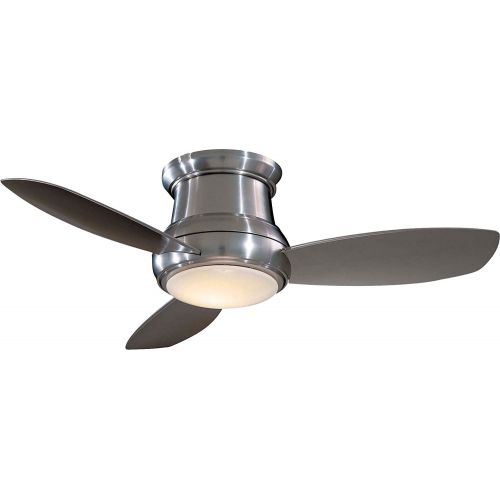  Minka-Aire Minka Aire F518L-BN Concept II LED Brushed Nickel 44 Flush Mount Modern Ceiling Fan with Remote