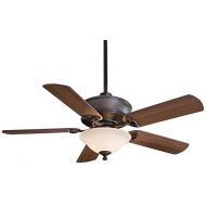 Minka-Aire Minka Aire F620-ORB Bolo - 52 Ceiling Fan with Light Kit, Oil Rubbed Bronze Finish with Medium Maple Blade Finish with Excavation Glass