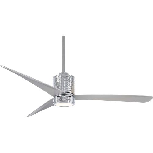  Minka-Aire Minka Aire F829L-CHSL Ceiling Fan in Chrome with Silver Finish