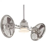 Minka-Aire F802-PN VINTAGE GYRO 42 Ceiling Fan in Polished Nickel finish with Rosewood Blades