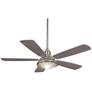 Minka-Aire F681-BNW, Groton 56 Ceiling Fan, Brushed Nickel Wet Finish with Silver Blades