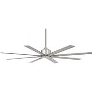 Minka-Aire F896-65-BNW Xtreme H20 65 Outdoor Ceiling Fan with Remote Control, Brushed Nickel Wet