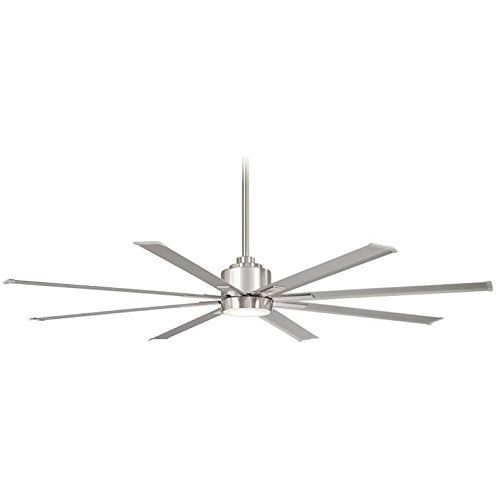  Minka-Aire F896-65-BNW Xtreme H20 65 Outdoor Ceiling Fan with Remote Control, Brushed Nickel Wet