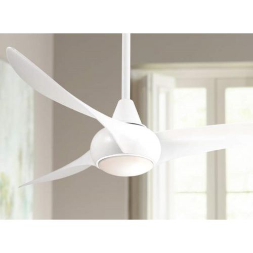  Minka-Aire F844-WH Light Wave 52 Ceiling Fan, White with Remote and Wall Control Bundle