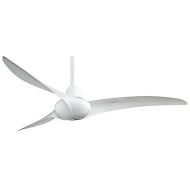 Minka-Aire F843-WH Wave 52 3-Blade Ceiling Fan & Remote, White Finish