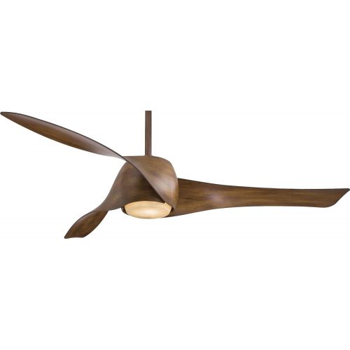  Minka-Aire F803L-DK, Artemis LED Distressed Koa 58 Ceiling Fan with Light, Distressed Koa (LED Light),