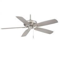Minka-Aire Minka Aire F532-BNW Sunseeker - 60 Outdoor Ceiling Fan, Brushed Nickel Finish with Silver Blade Finish