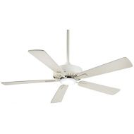 Minka-Aire Minka Aire F556L-BWH Contractor - 52 Ceiling Fan with Light Kit, Bone White Finish with Bone White Blade Finish with Frosted Glass