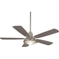Minka-Aire F681-BNW Groton 56 Ceiling Fan with Light & Remote Control, Brushed Nickel