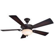 Minka-Aire Minka Aire F701-KA Delano - 52 Ceiling Fan with Light Kit, Kocoa Finish with Dark WalnutMedium Maple Blade Finish with Rustic Scavo Glass