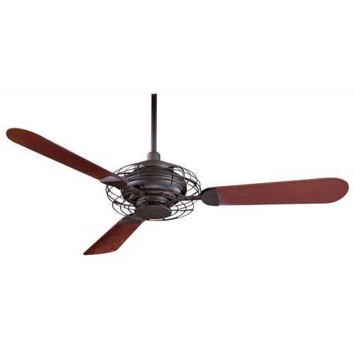  Minka-Aire Minka Aire F601-ORB Acero - 52 Ceiling Fan with Light Kit, Oil Rubbed Bronze Finish with Aaron Mahogany Blade Finish with Opal Frosted Glass