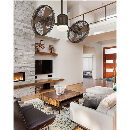  Minka-Aire F306L-ORBMM Gyro LED 42 Ceiling Fan with Wall Control, Oil Rubbed Bronze