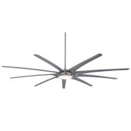 Minka-Aire F899L-BN/SL, 99 Ninety-Nine Ceiling fan with LED Light Kit, Brushed Nickel Finish with 9 Silver Blades