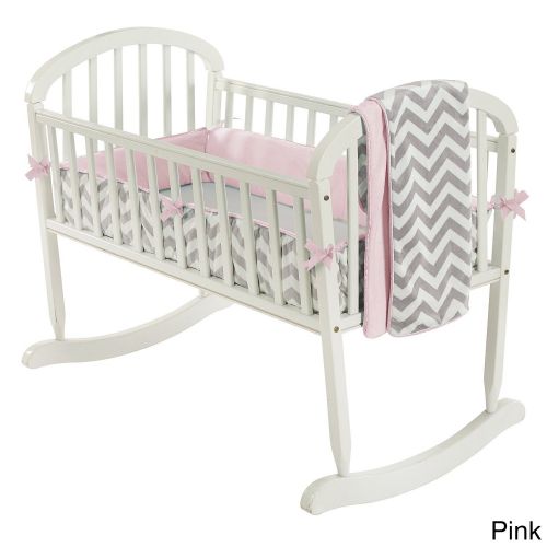  Minky Chevron Cradle Bedding