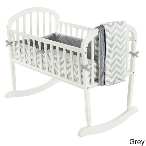  Minky Chevron Cradle Bedding