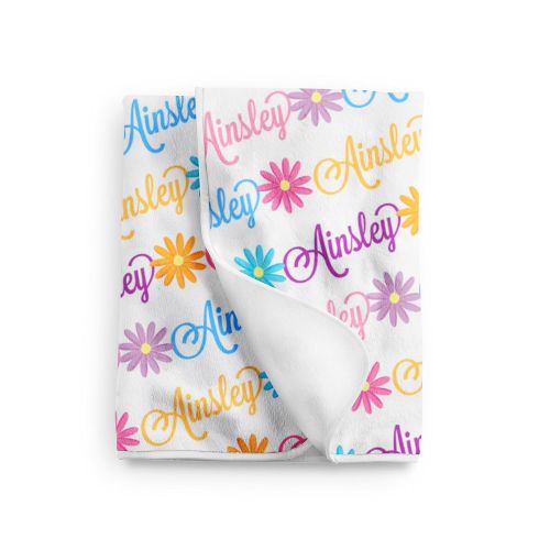 Minky Personalized Baby Blanket Monogram Swaddle Receiving Blanket Custom Blanket Monogrammed Name
