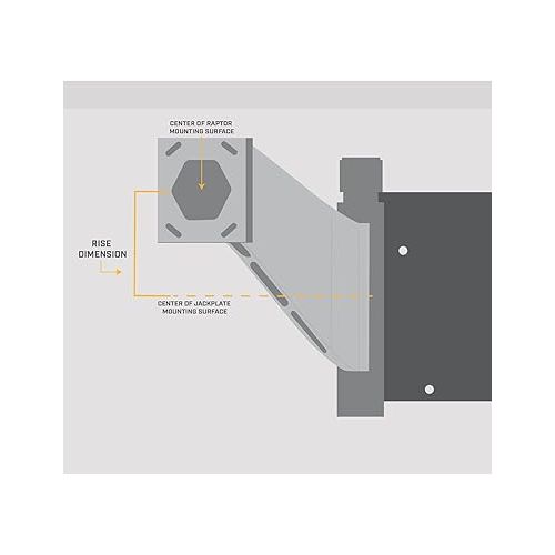  Minn Kota 1810361 Raptor Jack Plate Adapter Bracket - Port, 2