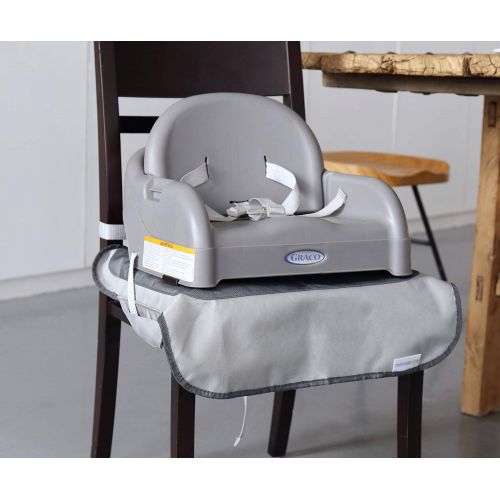  [아마존베스트]Minnebaby Extra Large Booster Chair Protector Cover, Dining Chair Seat Cover for Booster Seat, Grey