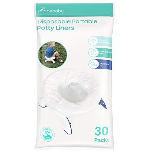  [아마존베스트]Minne Baby Potty Liners Disposable, Refill Potty Bags Universal Fit All Size Potty Seat/Chair, 30 Counts