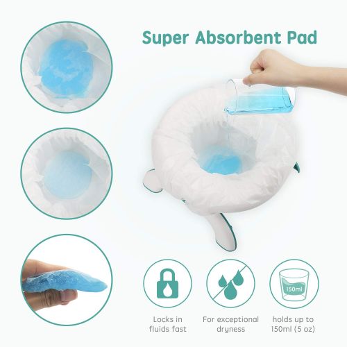  [아마존베스트]Minne Baby Potty Liners Disposable, Refill Potty Bags Universal Fit All Size Potty Seat/Chair, 30 Counts