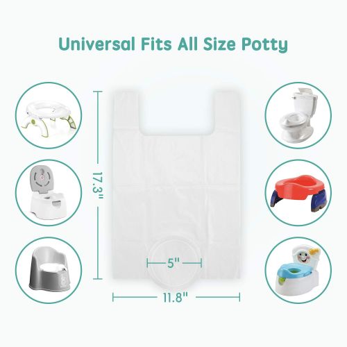  [아마존베스트]Minne Baby Potty Liners Disposable, Refill Potty Bags Universal Fit All Size Potty Seat/Chair, 30 Counts