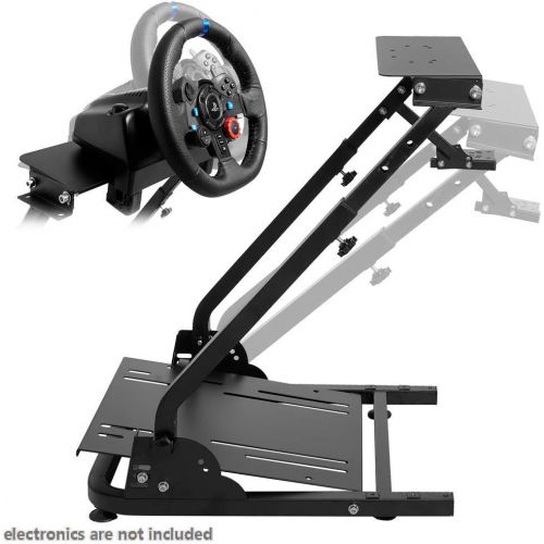  Minneer Racing Steering Wheel Stand Pro, Height Adjustable Gaming Wheel Stand for Logitech G25 G27 G29 G920 G923 and Thrustmaster T300RS & TX F458 & T500R Wheel & Pedals Not Includ