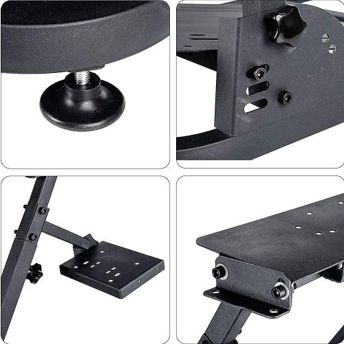  Minneer G923 Racing Wheel Stand Height Adjustable for Logitech G25, G27, G29, G920 Thrustmaster TMX, T80, PS4, PC Video Game Gaming Steering Simulator Cockpit Wheel and Pedals Not