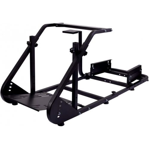  Minneer Racing Wheel Stand Suitable for G25 G27 G29 G920 Racing Wheel Steering Wheel Stand Racing Game Stand Simulator Cockpit with Capacity 220LBS Without Wheel and Pedals (Black)