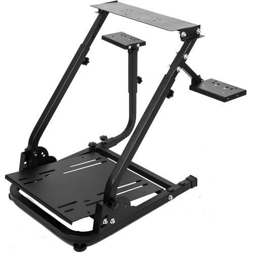  Minneer Racing Wheel Stand Pro Compatible with Logitech G920，G29，G25, G923 , Racing Simulator Steering Wheel Simulator Stand Gaming Fame Mount, Foldable & Tilt-Adjustable，Wheel and