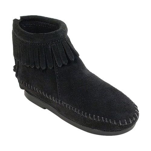  Childrens Minnetonka Back Zipper Boot Hardsole