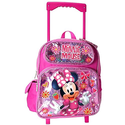  Disney Minnie Mouse 16 Large Rolling Backpack - New Design