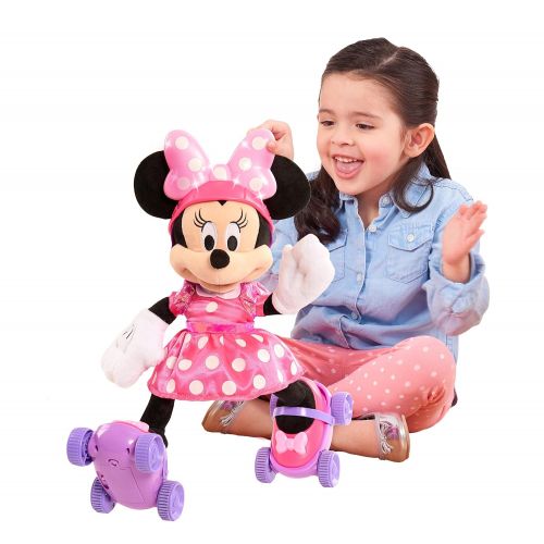  Minnie Super Roller Skating Plush-Pink