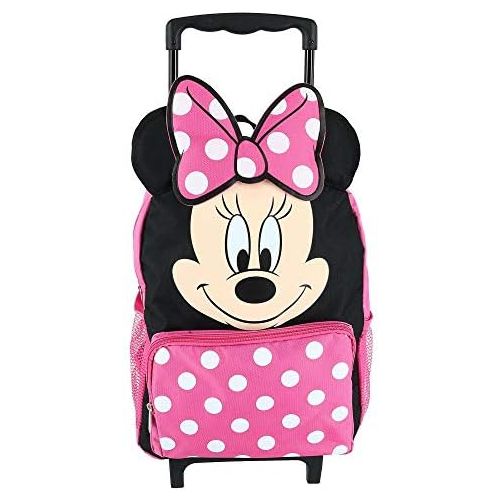 디즈니 [아마존베스트]Amazon.com | Disney Minnie Mouse 14 Softside Rolling Backpack | Kids Backpacks