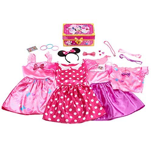  Disney Junior Minnie Mouse Bowdazzling Dress Up Trunk Set, 21 Pieces, Size 4 6x, Amazon Exclusive, by Just Play