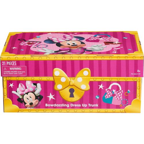  Disney Junior Minnie Mouse Bowdazzling Dress Up Trunk Set, 21 Pieces, Size 4 6x, Amazon Exclusive, by Just Play