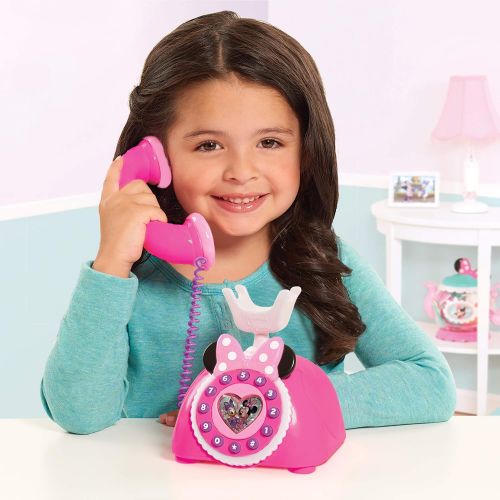  Minnie Mouse Disney Minnies Happy Helpers Rotary Phone, Styles May Vary, by Just Play