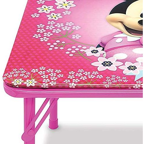 디즈니 [아마존베스트]Disney Junior Minnie Mouse Blossoms & Bows Jr. Activity Table Set with 1 Chair