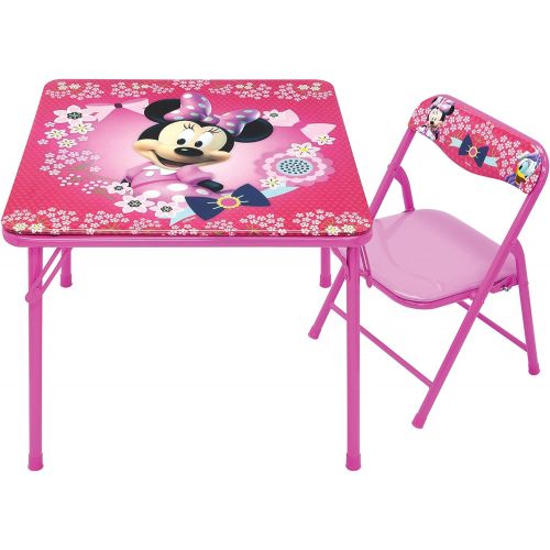 디즈니 [아마존베스트]Disney Junior Minnie Mouse Blossoms & Bows Jr. Activity Table Set with 1 Chair