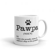 MinnieandMaudeTees Grandpa of granddogs mug/ pawpa definition mug/ dog lover coffee mug/ Fathers day gift/ new grandpup