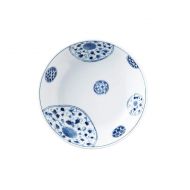 Mino Ware Japanese Ceramic 8.3 Bowl for Pasta or Salad Hanaimari pattern Made in JAPAN