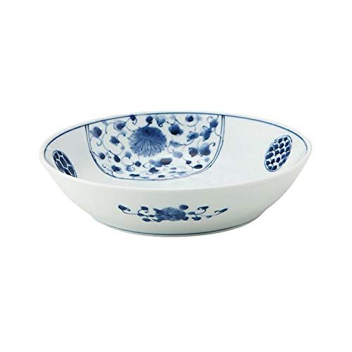  Mino Ware Japanese Ceramic 8.3 Bowl for Pasta or Salad Hanaimari pattern Made in JAPAN