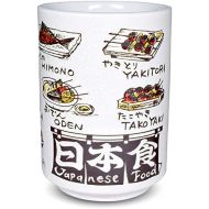 Japanese Yunomi Sushi Tea Cup Mino Ware, Japanese Food Print