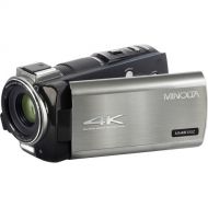 Minolta MN4K100Z UHD 4K Camcorder with 10x Optical Zoom (Gunmetal Gray)