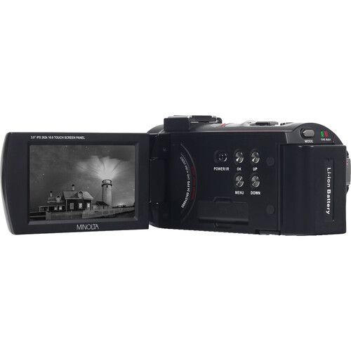  Minolta MN4K20NV UHD 4K IR Night Vision Camcorder (Black)