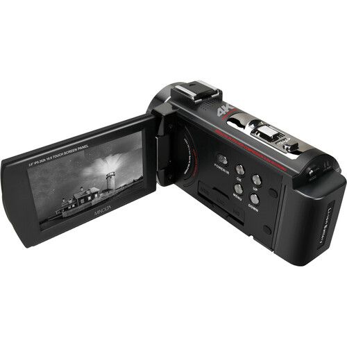  Minolta MN4K20NV UHD 4K IR Night Vision Camcorder (Black)