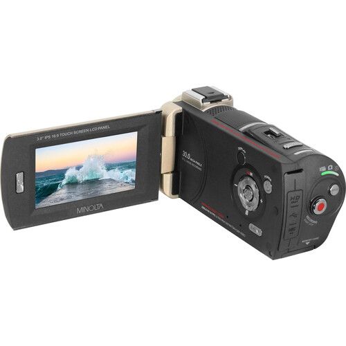  Minolta MN4K30NV UHD 4K IR Night Vision Camcorder (Champagne)