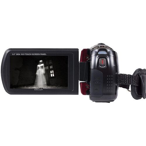  Minolta MN80NV Full HD Night Vision Digital Camcorder (Maroon)